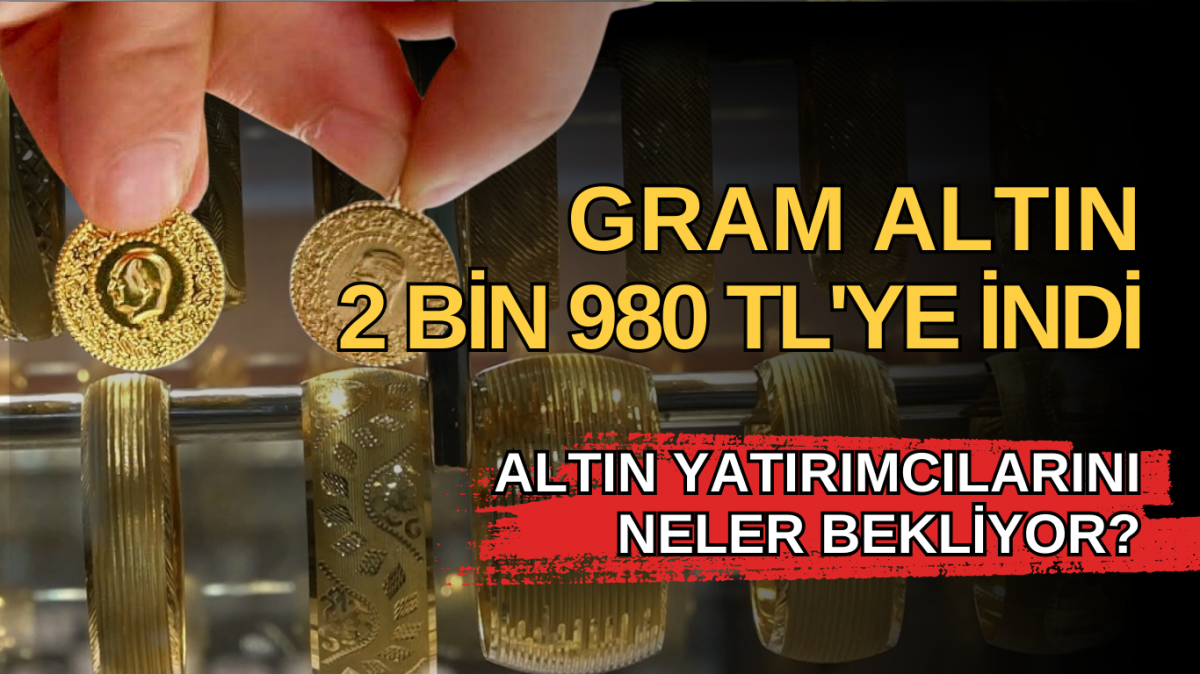 Altın sert düşüşle başladı, yatırımcılar temkinli