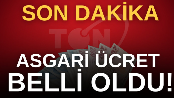 Asgari ücret belli oldu