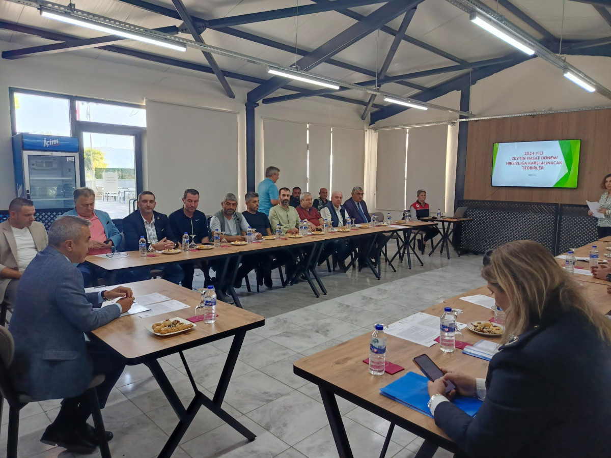 Balıkesir'de  zeytin hırsızlıklarına karşı önlemler görüşüldü   