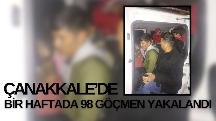 Bir haftada 98 göçmen yakalandı