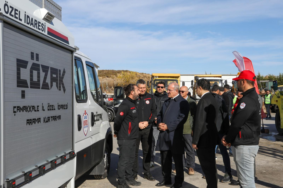 Çanakkale Valisi Toraman, ÇÖZAK aracını yerinde inceledi