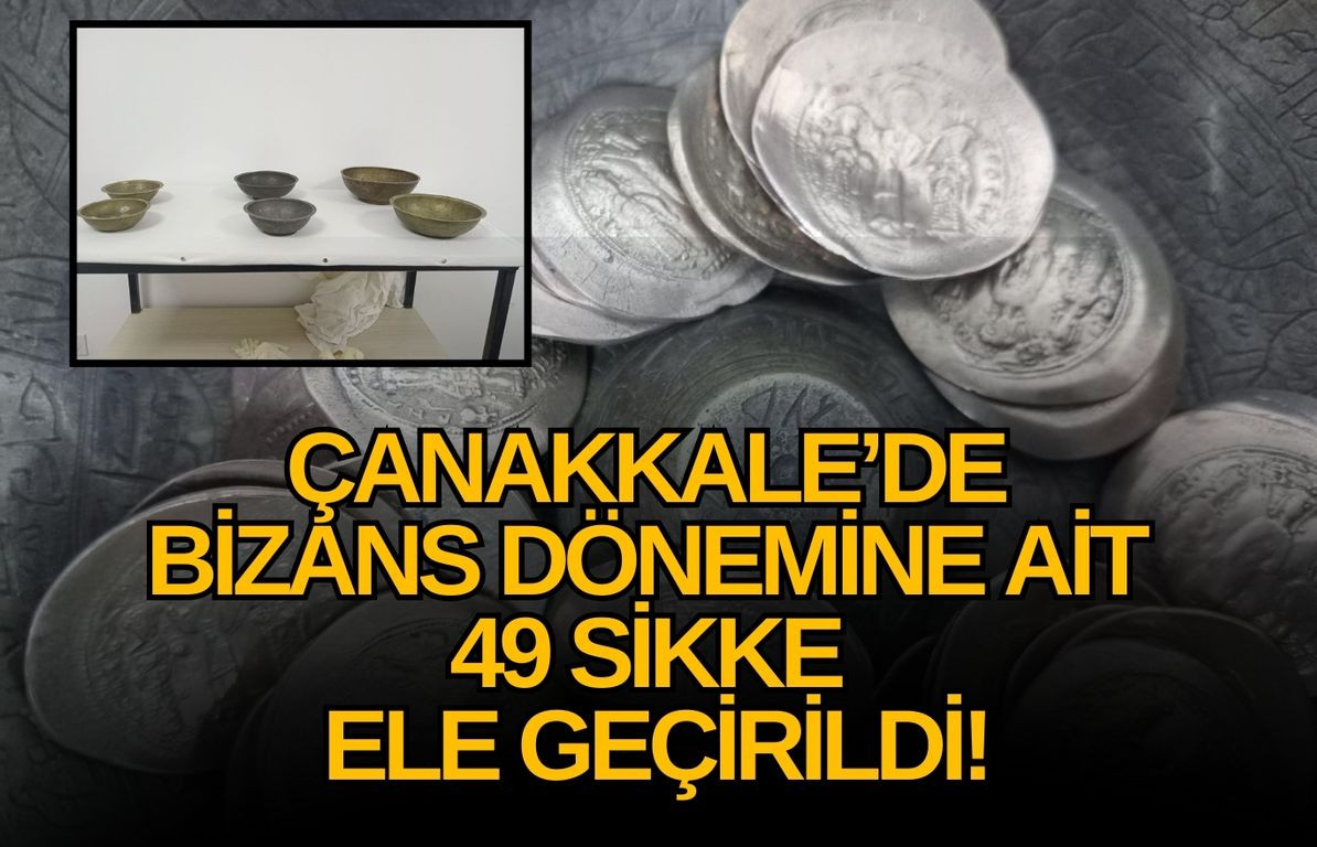 Çanakkale'de Bizans dönemine ait tarihi eserler ele geçirildi