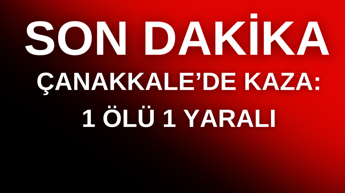 Çanakkale'de iki kamyonet çarpıştı: 1 ölü, 1 yaralı