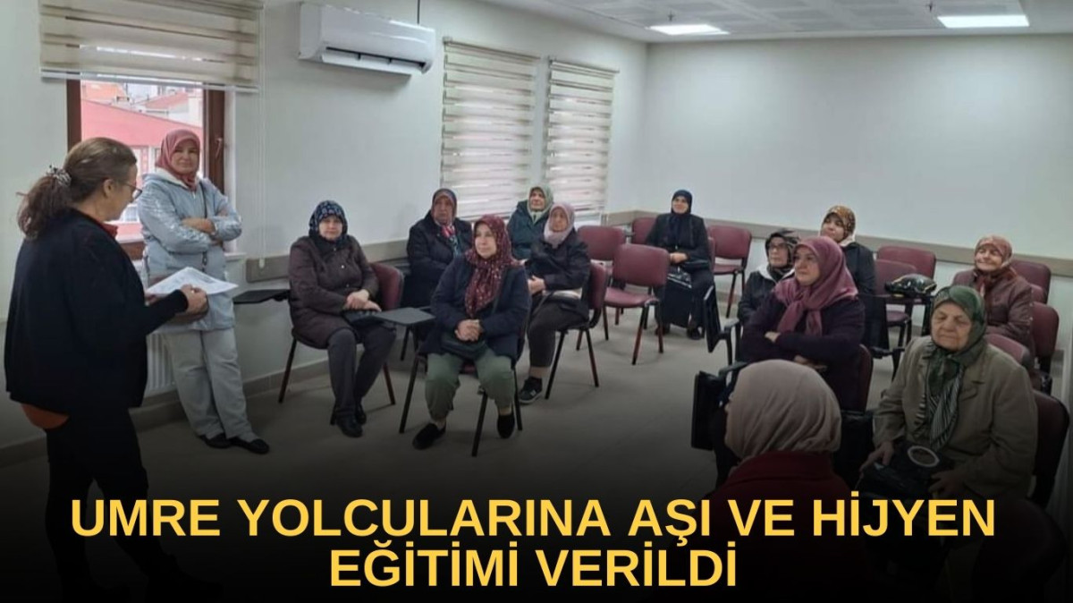 Çanakkale'de Umre yolcularına aşı ve hijyen konusunda bilgilendirme yapıldı 