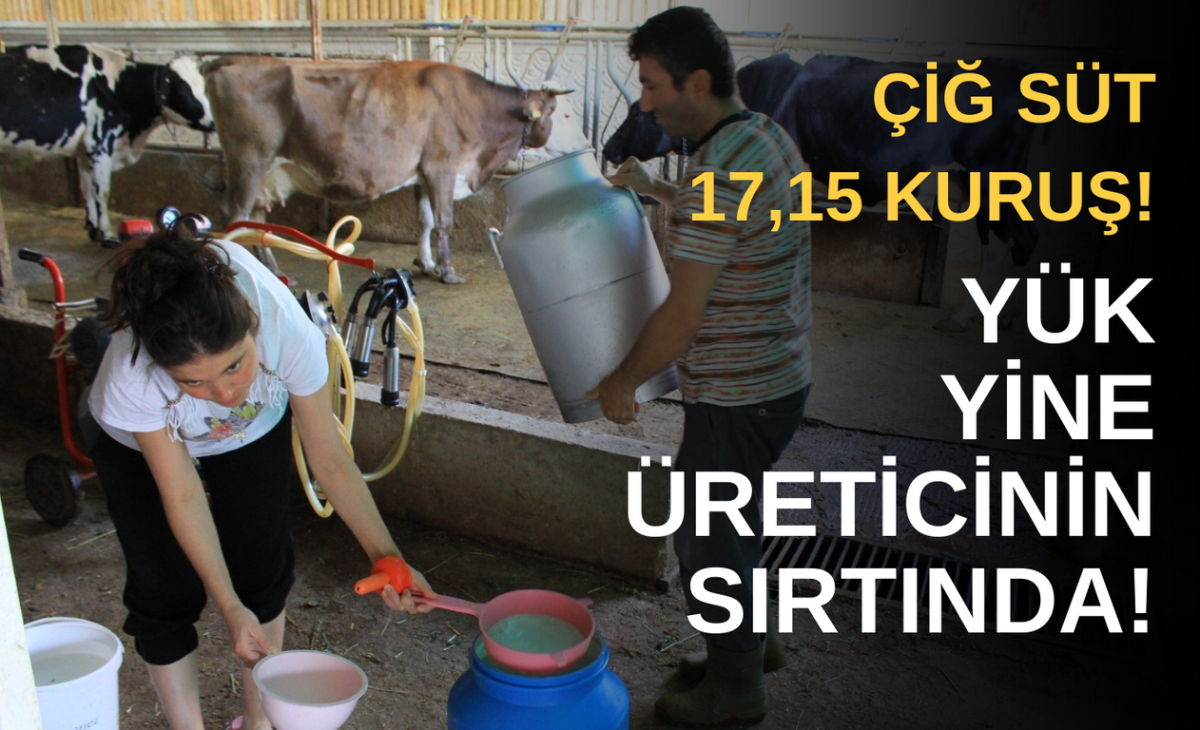 Çiğ sütte üreticinin eline 16 lira 40 kuruş geçecek