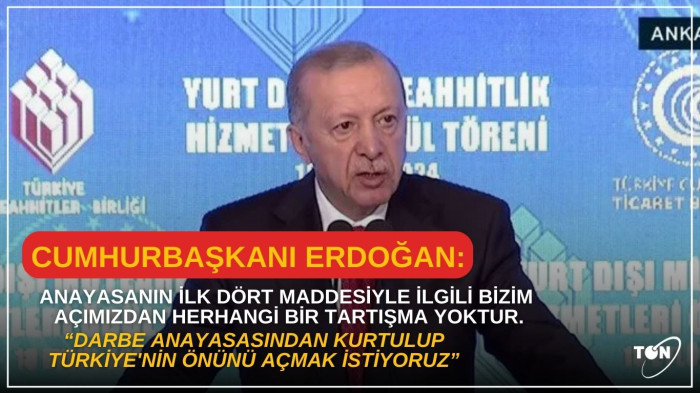 Cumhurbaşkanı Recep Tayyip Erdoğan, Anayasa'nın ilk dört maddesi hakkında konuştu