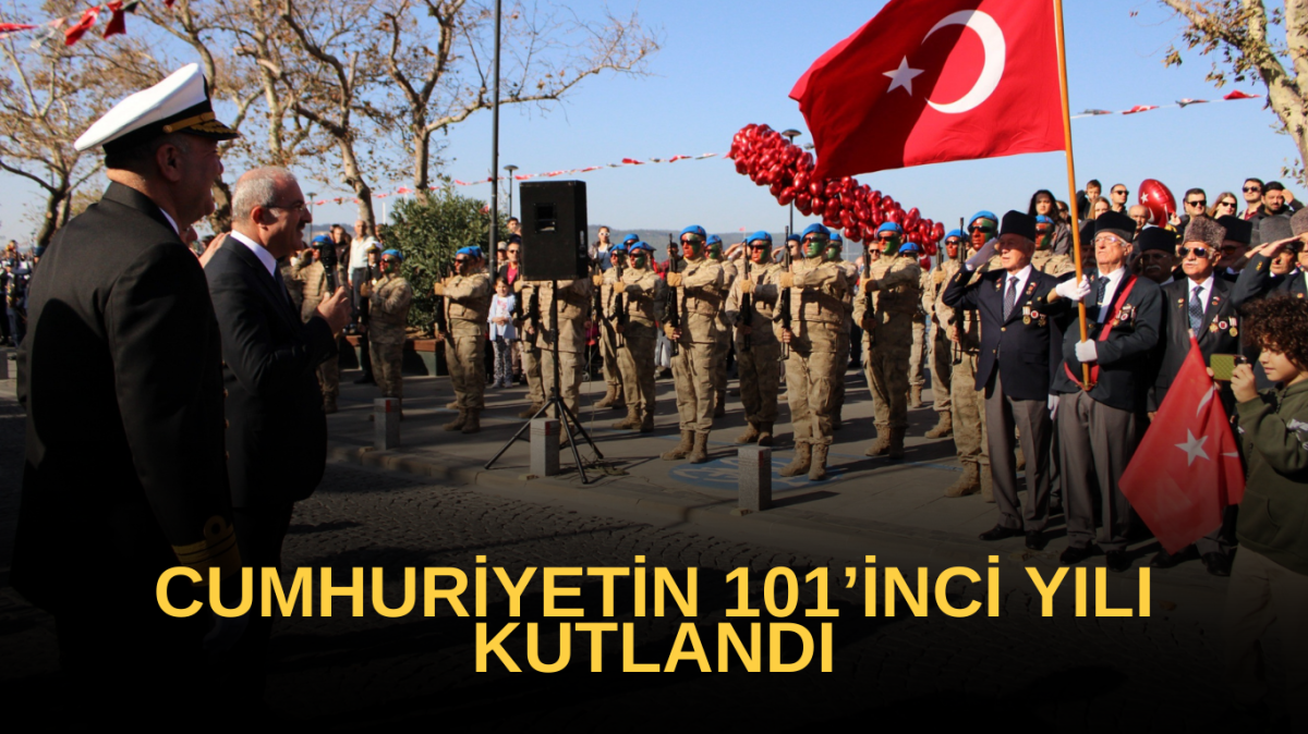 Cumhuriyetin 101’inci yılı kutlandı