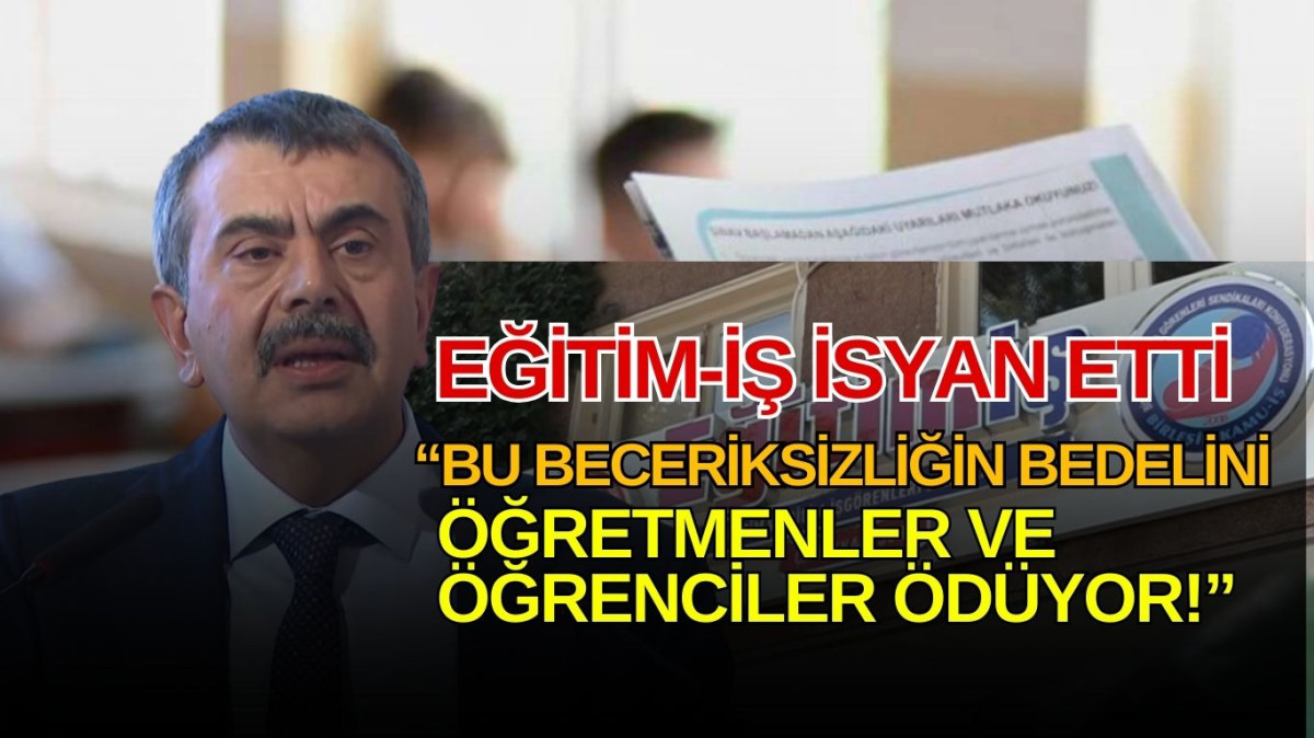 EĞİTİM İŞ’ten çözüme kavuşturulamayan sorunlara tepki