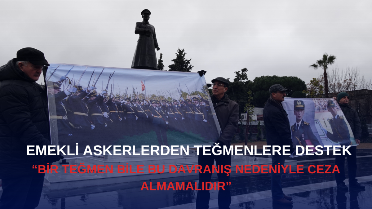 Emekli askerlerden teğmenlere destek