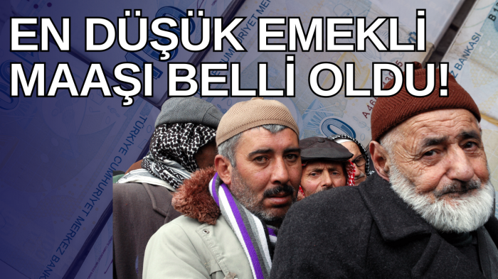 En düşük emekli maaşı belli oldu!