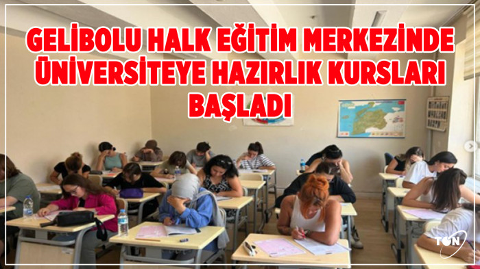 Gelibolu Halk Eğitim Merkezinde üniversiteye hazırlık kursları başladı