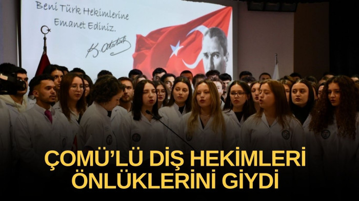 Genç diş hekimleri önlüklerini giydi