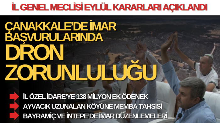 İl Genel Meclisi Eylül kararları açıklandı 