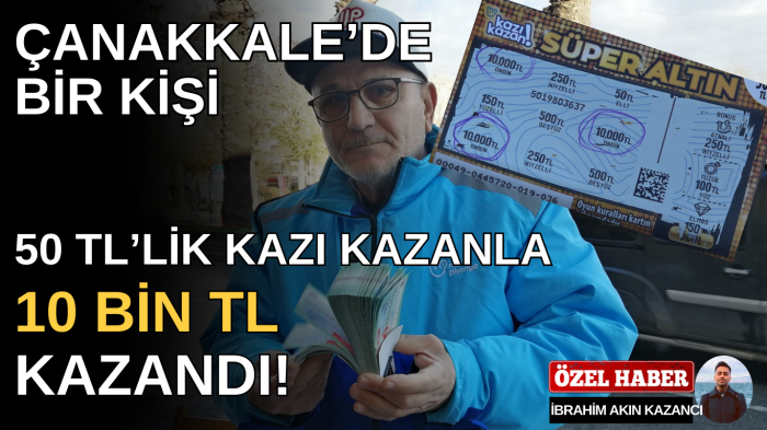 Kazı Kazan'dan 10 bin TL kazandı