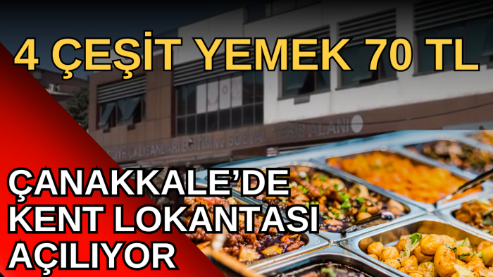 Kent lokantası Cuma günü açılıyor