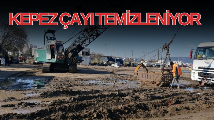 Kepez çayı temizleniyor