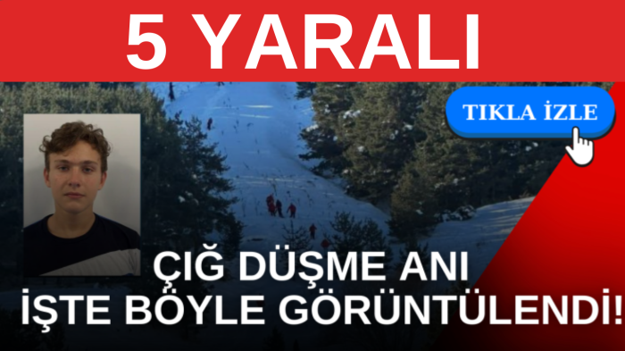  Palandöken’de çığ böyle geldi