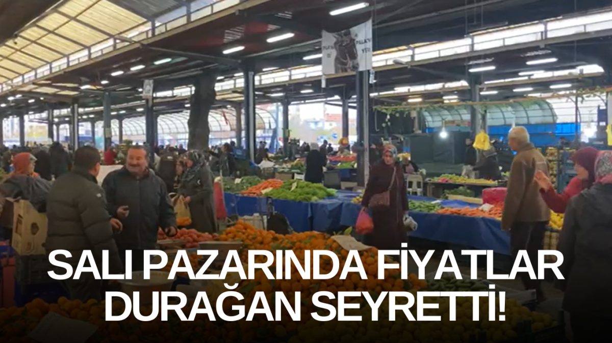 Salı pazarında fiyatlar durağan seyretti!