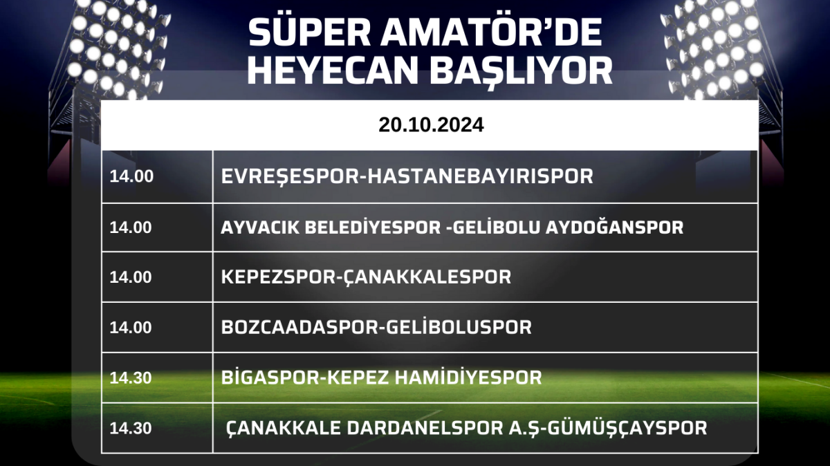 Süper Amatör’de heyecan başlıyor