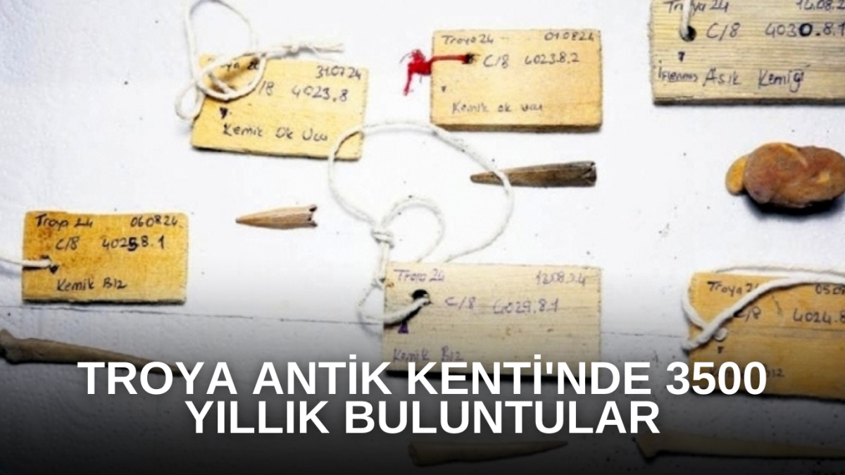 Troya Antik Kenti'nde 3500 yıllık buluntular