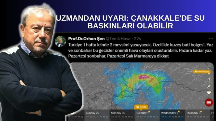 Uzmandan uyarı: Çanakkale'de su baskınları olabilir