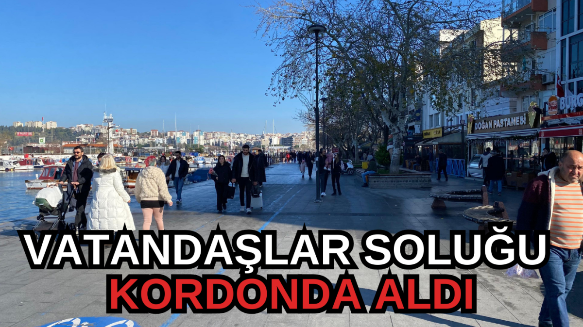 Vatandaşlar soluğu kordonda aldı