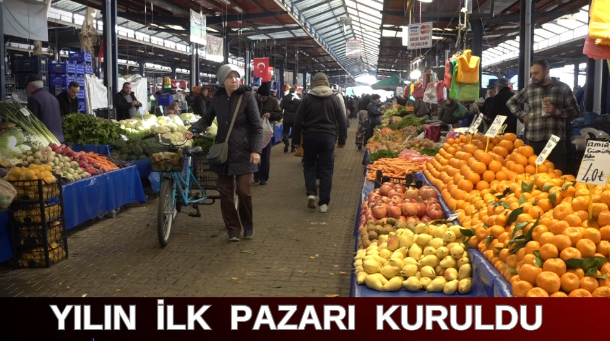 Yılın ilk Cuma pazarı yapıldı 