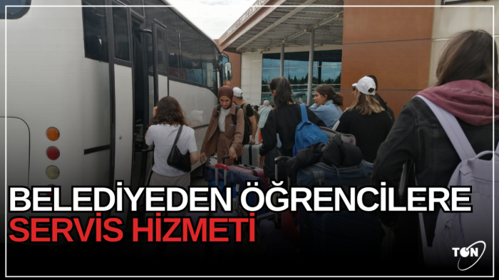 Belediyeden öğrencilere servis hizmeti