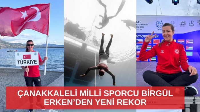 Çanakkaleli Milli Sporcu Birgül Erken’den yeni rekor