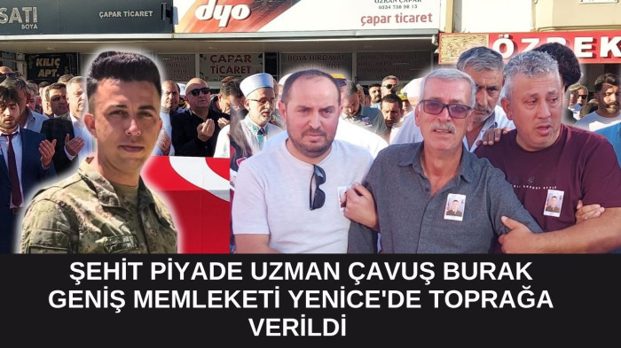 Çanakkale'nin şehidi toprağa verildi