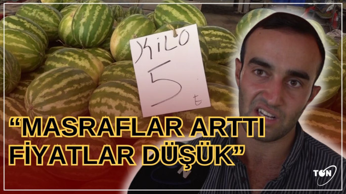 Cumapazarı'nda Karpuz’un kilosu 5 TL