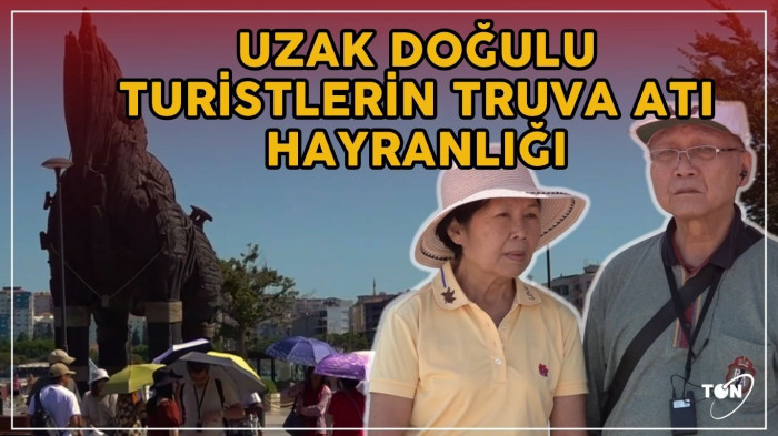 Uzak doğulu turistlerin Truva Atı hayranlığı